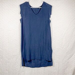 All Saints Dark Blue Silk Blend Tunic‎ Top